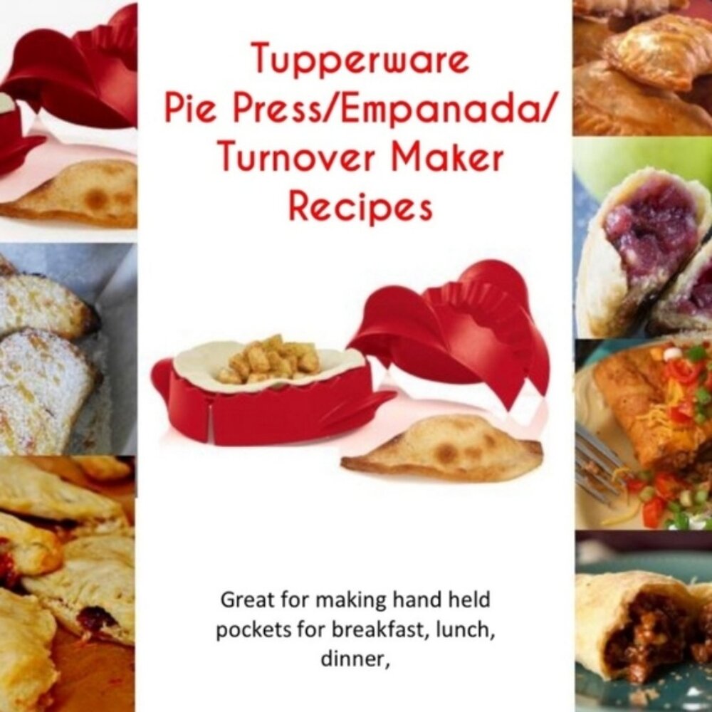 50% off - Exclusive - Set of 4 Tupperware Empanada / Dumpling Maker ~ in Red ~